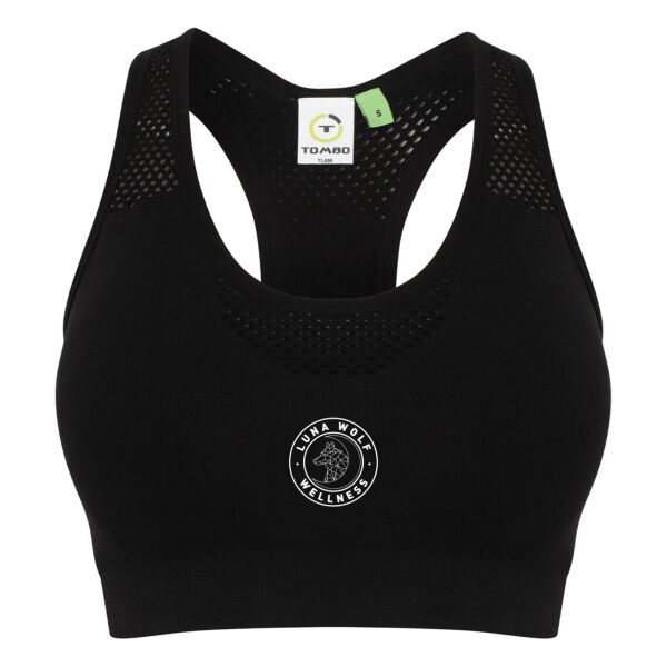Luna Wolf Wellness  - Ladies Seamless Sports Bra Thumbnail